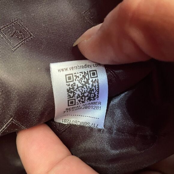 Vera Bradley Signature Iconic Tote Bag In Snow Lotus New Without Tags - Picture 15 of 15